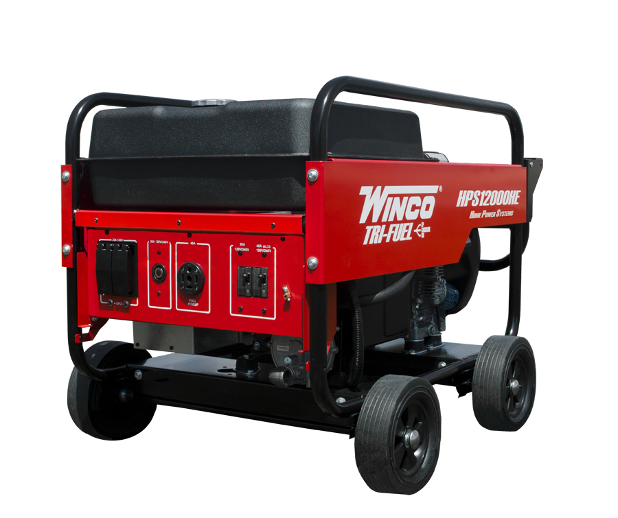 Winco HPS12000HE Tri-Fuel Generator (12,000W)