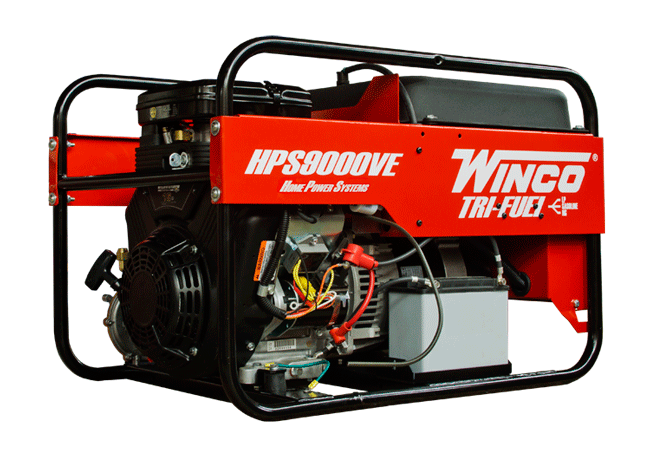Winco HPS9000VE Tri-Fuel Generator (9000W)