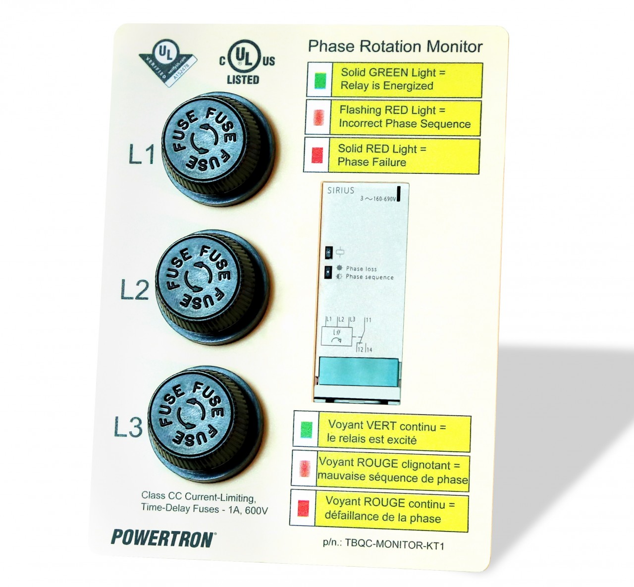 Powertron Phase Rotation Monitor Kit
